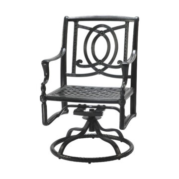Bel Air Cast Aluminum Swivel Arm Chair by Gensun