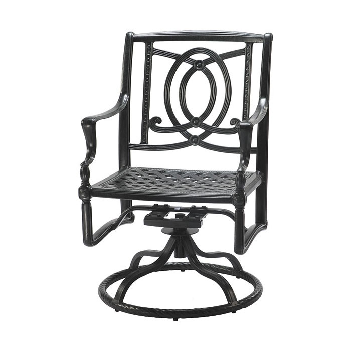 Bel Air Cast Aluminum Swivel Arm Chair by Gensun