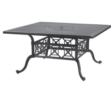 Grand Terrace Cast Aluminum 60" Square Dining Table by Gensun