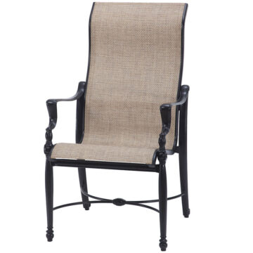 Bel Air Cast Aluminum Dining Arm Chair by Gensun