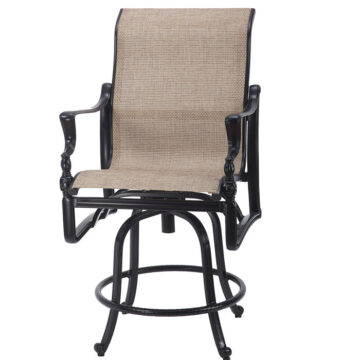 Bel Air Cast Aluminum Sling Balcony Stool by Gensun