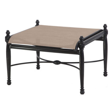 Bel Air Cast Aluminum Sling Ottoman by Gensun