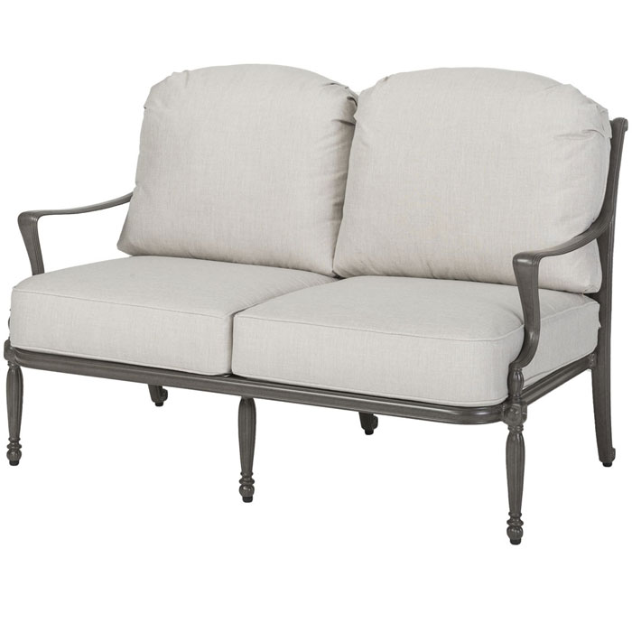 Bel Air Cushion Cast Aluminum Loveseat by Gensun