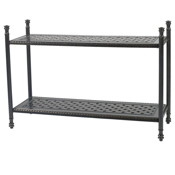 Grand Terrace Cast Aluminum 47.5 x 17 Rectangular Console Table by Gensun