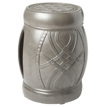 Cast Aluminum Grand Terrace Stool and End Table by Gensun