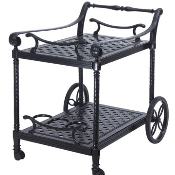 Grand Terrace Accessories Cast Aluminum Serving Cart by Gensun