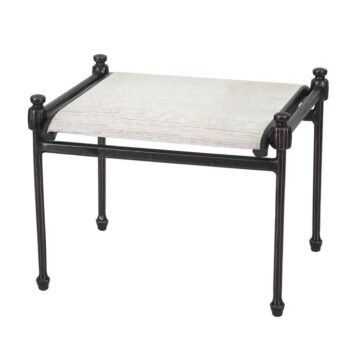 Morro Bay Cast Aluminum Sling Ottoman by Gensun