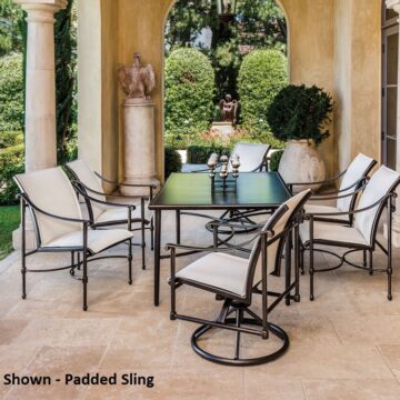 Morro Bay Cast Aluminum Sling Dining Set by Gensun