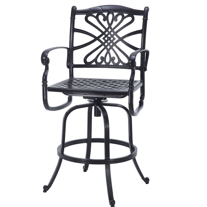 Bella Vista Cast Aluminum Bar Stool by Gensun