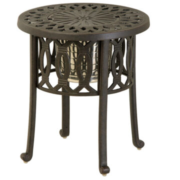Mayfair 20" Round Ice Bucket Side Table by Hanamint