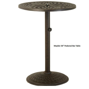 Mayfair 30" Round Pedestal Bar Table by Hanamint