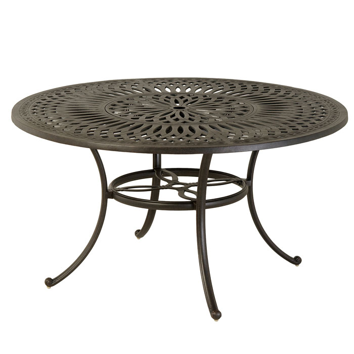 Mayfair 54" Round Inlaid Lazy Susan Table - Thumbnail 3