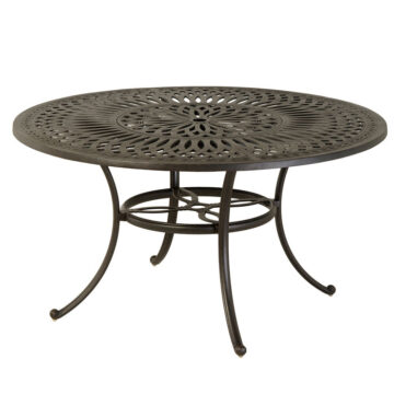 Mayfair 54" Round Inlaid Lazy Susan Table by Hanamint
