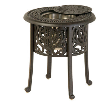 Tuscany 20" Round Ice Bucket Side Table by Hanamint