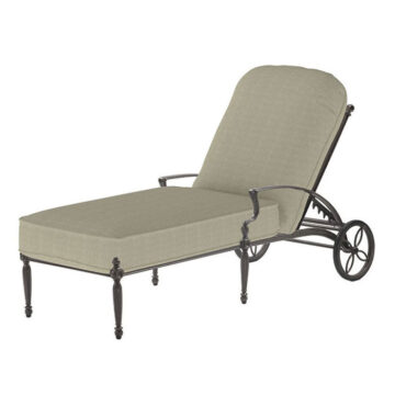 Bel Air Cushion Cast Aluminum Chaise Lounge by Gensun