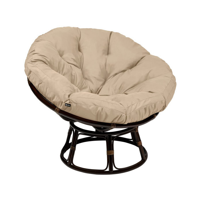 50 Inch Papasan Cushion, Antique Beige
