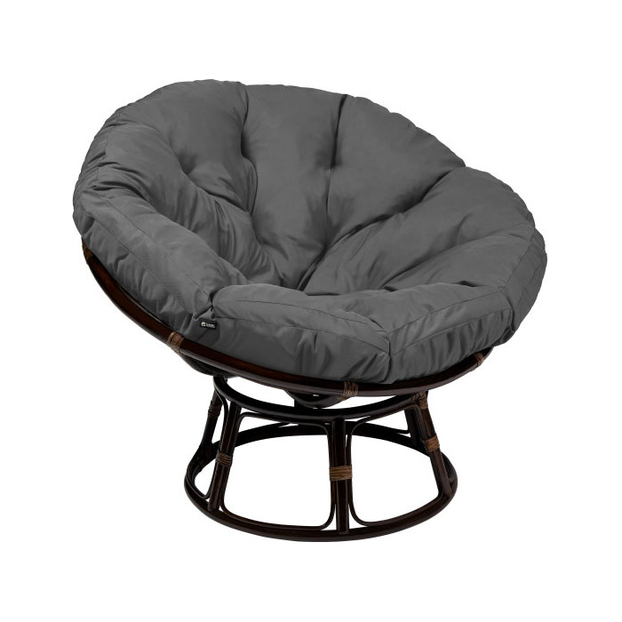50" Papasan Cushion Water-Resistant -Charcoal