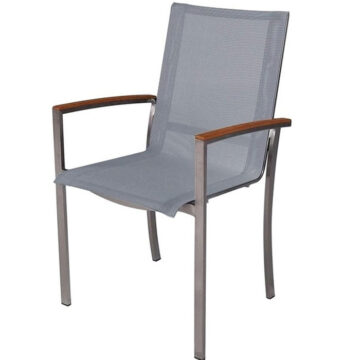 Avanti Stacking Arm Chair by Three birds