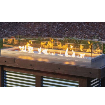 12 x 42 Folding Glass Windguard by Outdoor Greatroom