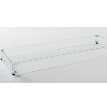 12 x 64" Linear Tempered Glass Wind Guard by Putdoor Greatroom