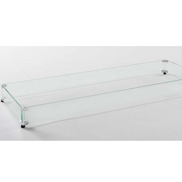 12 x 64" Linear Tempered Glass Wind Guard by Putdoor Greatroom