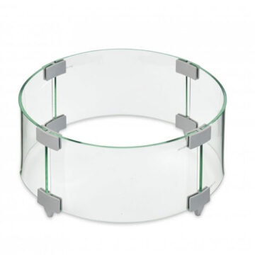 30" Round Tempered Glass Wind Guard by Outdoor Greatroom