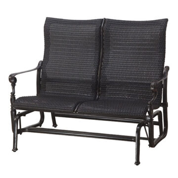 Grand Terrace Cast Aluminum Woven High Glider by Gensun