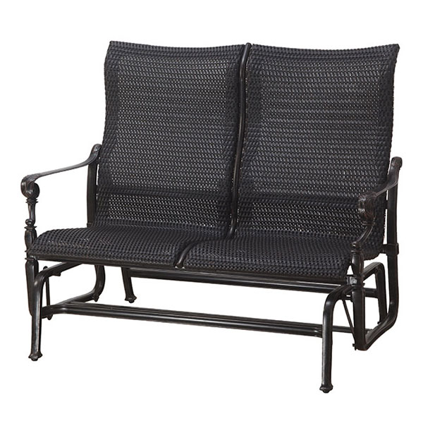 Grand Terrace Cast Aluminum Woven High Glider by Gensun