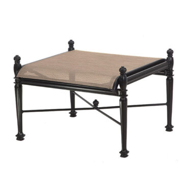 Grand Terrace Cast Aluminum Ottoman by Gensun
