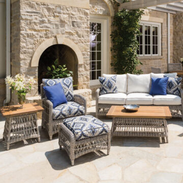 Lloyd Flanders Mackinac 5pc Wicker Lounge Set