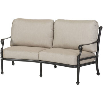 Grand Terrace Cushioned Curved Loveseat by Gensun