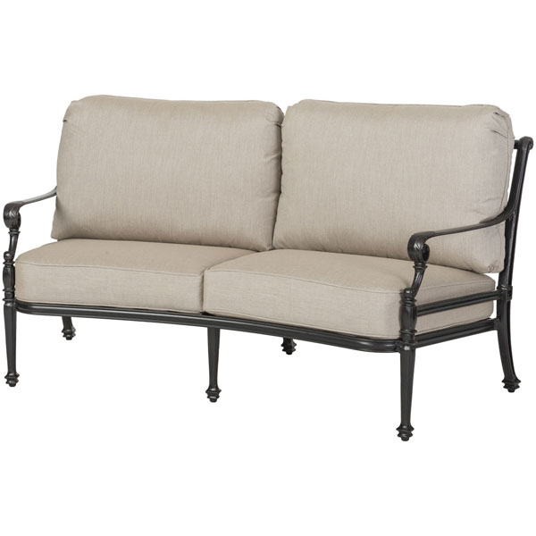 Grand Terrace Cushioned Curved Loveseat by Gensun