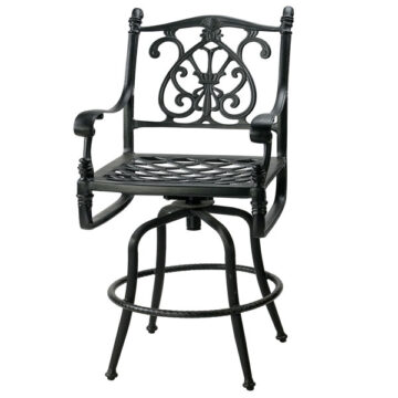 Florence Cast Aluminum Swivel Balcony Stool by Gensun