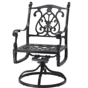 Florence Cast Aluminum Swivel Dining Chair by Gensun