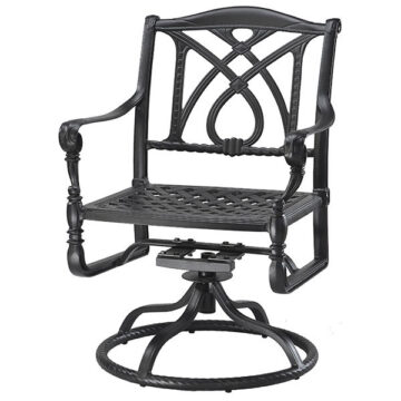 Grand Terrace Cast Aluminum Swivel Dining Chair by Gensun