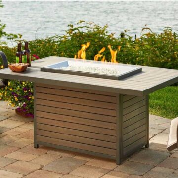 Brooks Rectangular Gas Fire Pit Table by Outdoor Greatroom