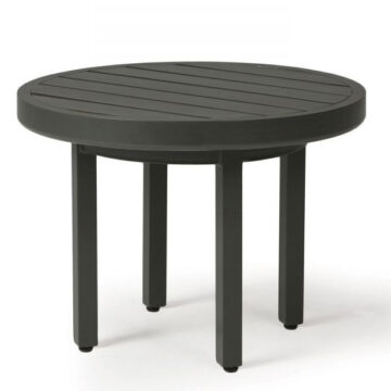 Trinidad 3000 Series 24" Round Aluminum End Table by Mallin
