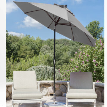 11' Monterey Auto Tilt Umbrella- Capri Blue by Frankford