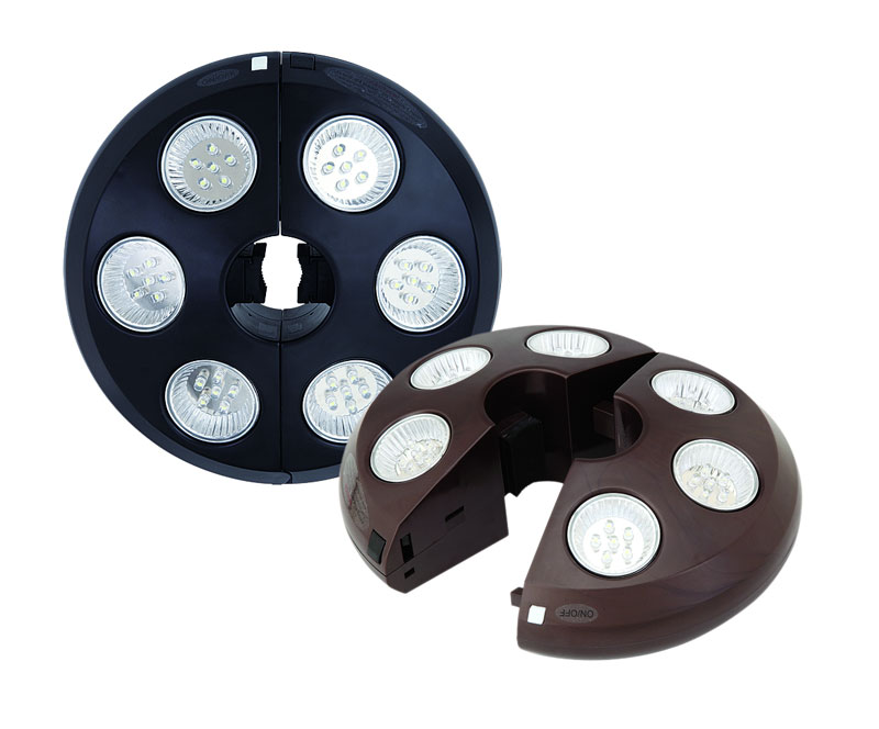 Vegal-L 9" Umbrella Light Bronze by Treasure Garden