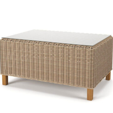 6510 Rectangle Coffee Table w/ Glass by North Cape International