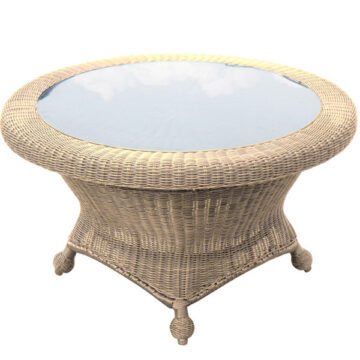 6510 Round Chat Table w/ Glass by North Cape International
