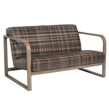Reunion Wicker Calico Loveseat by Woodard