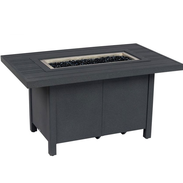 30 x 50 Tri Slat Firepit in Twilight