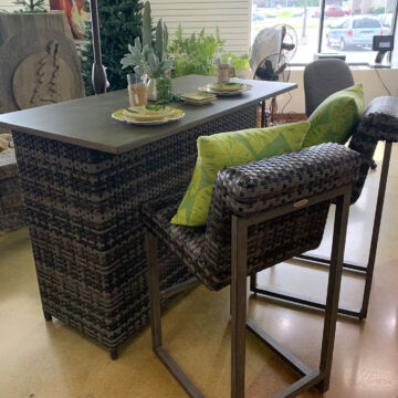 Reunion Wicker Bar Set by Woodard