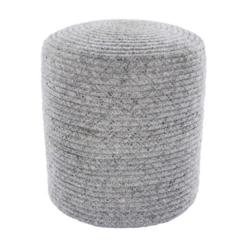 Poppy Pouf Gray by Surya