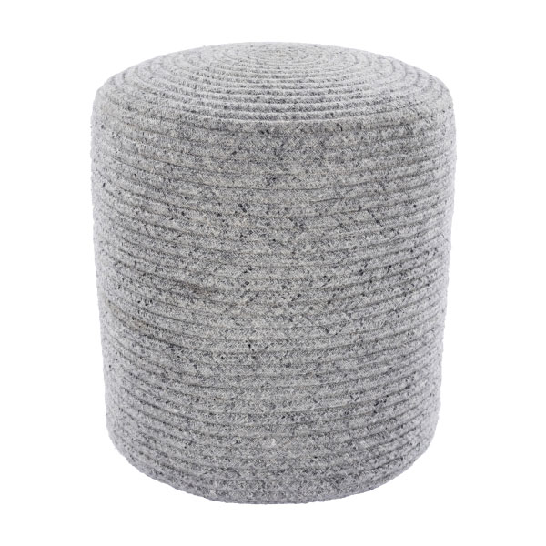 Poppy Pouf Gray by Surya