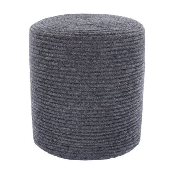 Poppy Pouf Charcoal by Surya