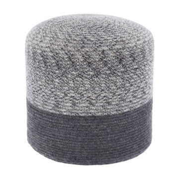 Poppy Pouf Charcoal/Gray by Surya