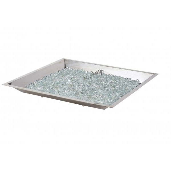 24" x 24" Square Crystal Fire Plus Gas Burner by Outdoor Great Room