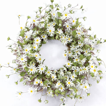 Daisy Wreath 23"